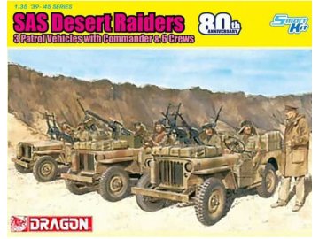 Model Kit military 6931 - SAS 4X4 Truck Unit w/Commander and Crews (SAS 80th Anniversary) (1:35)