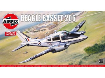 Airfix - Beagle Basset 206, Classic Kit VINTAGE letadlo A02025V, 1/72