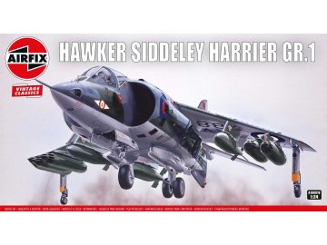Airfix - Hawker Siddeley Harrier GR.1, Classic Kit VINTAGE letadlo A18001V, 1/24