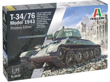 Italeri - T-34/76 Mod. 43, Model Kit tank 6570, 1/35