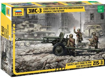 Model Kit military 3671 - ZIS-3 with crew (1:35)