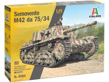 Italeri - Semovente M42 da 75/34, Model Kit tank 6584, 1/35
