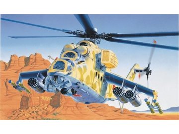 Italeri - MIL-24 HIND D/E, Model Kit vrtulník 0014, 1/72