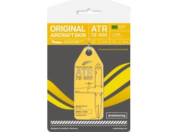 42750 avt102 221012 atag passaredo atr72 skd cardboard mock up yellow