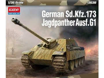 Academy - Sd.kfz.173 Jagdpanther Ausf.G1, Model Kit tank 13539, 1/35