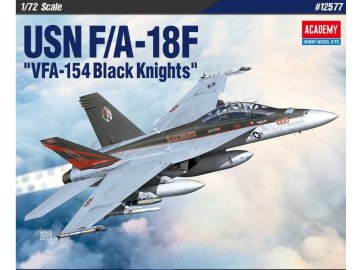 Model Kit letadlo 12577 - USN F/A-18F &quot;VFA-154 Black Knight&quot; (1:72)