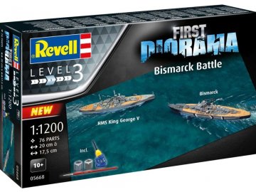 Gift-Set lodě 05668 - Bismarck Battle (1:1200)
