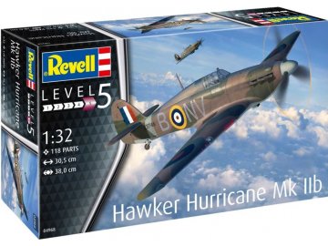 Revell - Hawker Hurricane Mk IIb, Plastic ModelKit letadlo 04968, 1/32