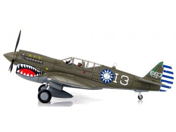 Hobbymaster - Curtiss P-40N Warhawk, Chinesische Luftwaffe, 7th FS/3rd FG, Wang Kuang Fu, 1945, 1/72