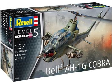 Revell - AH1G Cobra, Plastic ModelKit vrtulník 03821, 1/32