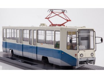 Start Scale Models -KTM-8, Tramvaj, bílo-modrá, 1/43
