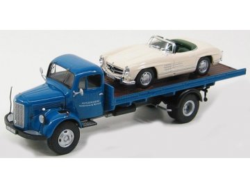 Premium ClassiXXs - Mercedes-Benz L3500 přepravní s MB 300 SL Roadster, 1957, 1/43