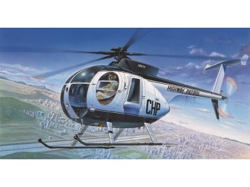 Academy - Hughes 500D, policejní helikoptéra, Model Kit vrtulník 12249, 1/48