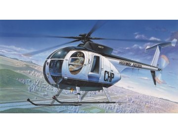 Model Kit vrtulník 12249 - HUGHES 500D POLICE HELICOPTER (1:48)