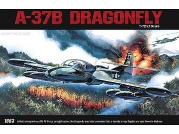 Academy - Cessna A-37B Dragonfly, Model Kit letadlo 12461, 1/72