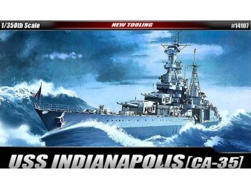 Academy - USS CA-35 Indianapolis, Model Kit loď 14107, 1/350