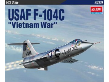 Academy - Lockheed F-104C Starfighter, USAF, "Vietnam War", Model Kit letadlo 12576, 1/72