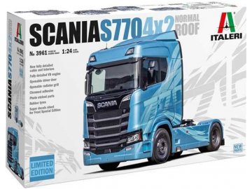 Italeri - Scania 770 4x2 Normal Roof, Model Kit truck 3961, 1/24