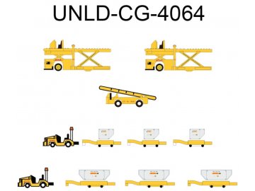 42977 fantasy wings unld cg 4064 airport accessories cargo container set dhl x69 190994 0
