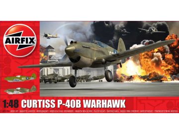 Airfix - Curtiss P-40B Warhawk, Classic Kit letadlo A05130A, 1/48