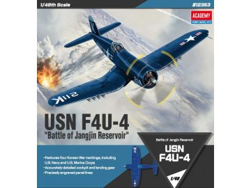 Academy - Vought F4U-4 Corsair, "Battle of Jangjin Reservoir", Model Kit letadlo 12353, 1/48