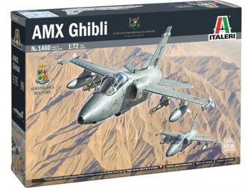 Italeri - AMX International AMX Ghibli, Model Kit letadlo 1460, 1/72