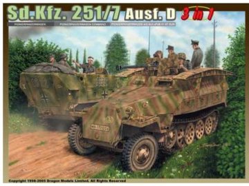Model Kit military 6223 - Sd.Kfz.251/7 Ausf.D PIONIERPANZERWAGEN (3 IN 1) (1:35)