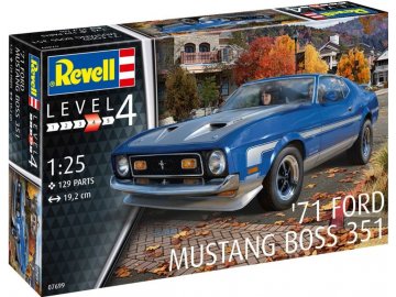 Plastic ModelKit auto 07699 - 71 Ford Mustang Boss 351 (1:25)