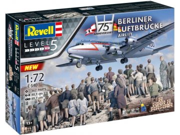 Revell - DC- 4, 75th Anniversary "Berliner Luftbrücke", Gift-Set letadlo 05652, 1/72