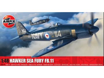 Airfix - Hawker Sea Fury FB.II, Classic Kit letadlo A06105A, 1/48
