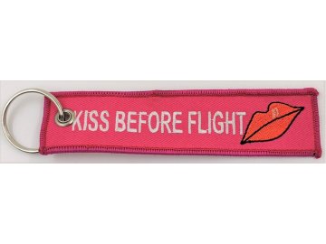 megakey key kiss pink keyholder with kiss before flight on both sides x11 189459 0