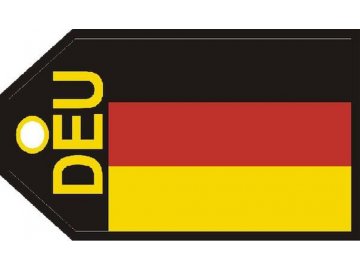 aci tag305 germany flag baggage tag f58 69373 0