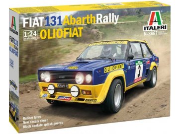 Italeri - FIAT 131 Abarth Rally OLIO FIAT, Model Kit auto 3667, 1/24
