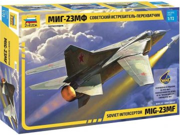 Zveda - MIG-23 MF Soviet Interceptor, Model kit letadlo 7225, 1/72