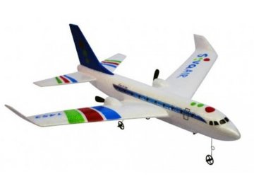 Siva RC letadlo Airbus modrá