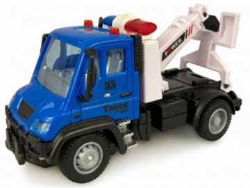 Amewi - Mini Truck odtahový vůz, modrá, 1/64