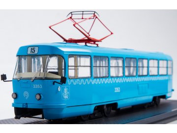 Start Scale Models - Tramvaj Tatra T3SU, Mosgortrans, modrá, 1/43