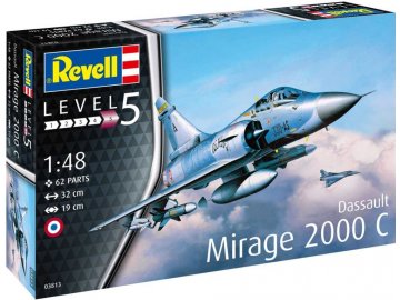Revell - Dassault Mirage 2000C, Plastic ModelKit letadlo 03813, 1/48