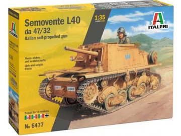 Italeri - Semovente L40 da 47/32, Model Kit military 6477, 1/35