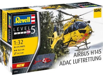 Revell - vrtulník H-145 "ADAC/REGA", Plastic ModelKit 04969, 1/32