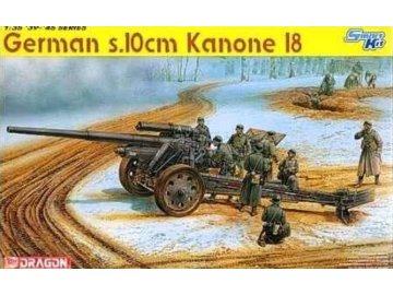 Dragon - německé dělo s 10cm kanonem sK 18, Model Kit military 6411, 1/35