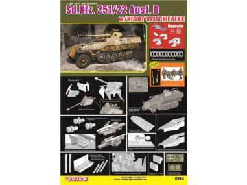 Dragon - Sd.Kfz.251/22 w/noční zobrazení, Model Kit military 6994, 1/35