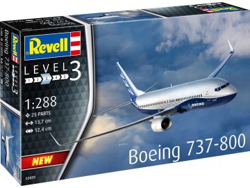 Revell - Boeing B737-800, Plastic ModelKit letadlo 03809, 1/288