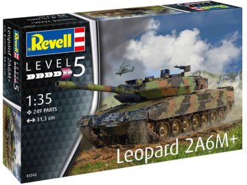 Revell - Leopard 2 A6M+, Plastic ModelKit tank 03342, 1/35