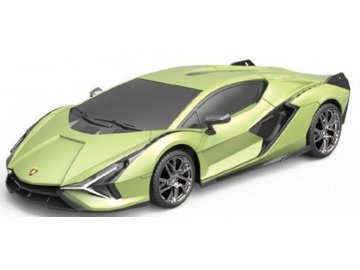 RE.EL Toys - auto Lamborghini Sian, LED světla, olivově zelená metalíza, 1/24