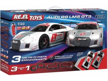 RE.EL Toys autodráha Audi R8 LMS GT3 1:43 3 metry, 3 sestavy, LED světla