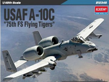 Academy - Fairchild-Republic A-10C, USAF, "75th FS Flying Tigers", Model Kit letadlo 12348, 1/48