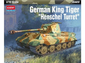 Academy - King Tiger "Henschel Turret", Model Kit tank 13423, 1/72