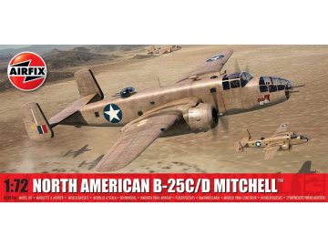 Airfix - North American B-25C/D Mitchell, Classic Kit letadlo A06015A, 1/72