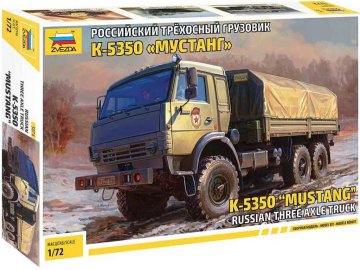 Zvezda - Kamaz Mustang Truck, Model Kit military 5074, 1/72